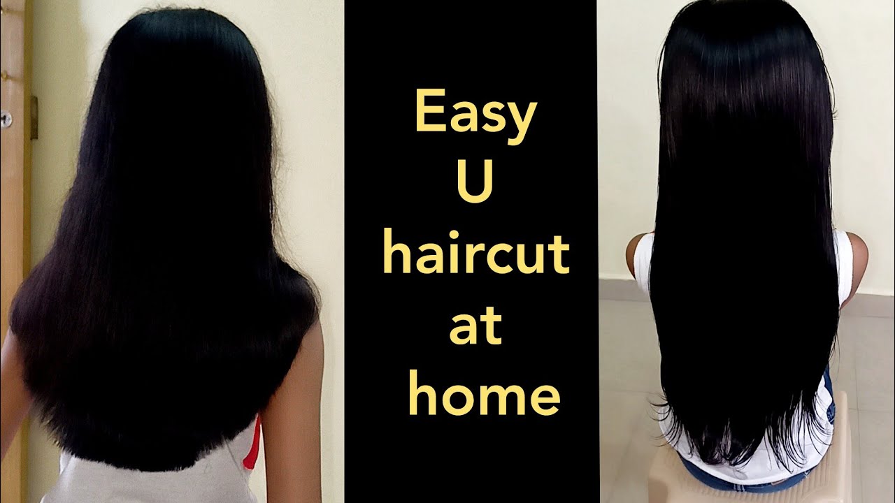 how to cut U shape haircut for short haircut - YouTube