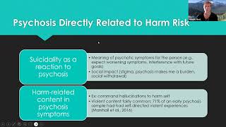 Harm Risk in Early Psychosis: Psychotherapy Strategies and Case Discussion 2/23/24