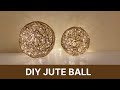 Jute Ball | How to make a yarn ball | Twine Sphere | DIY wedding decorations