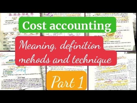 class 01 | mcq oncost accounting |meaning, definition, nature, scope ...
