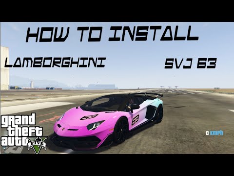 GTA:5 || HOW TO INSTALL LAMBORGHINI AVENTADOR SVJ 63❤️🔥 || EASY TUTORIAL || STEP BY STEP