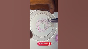 Simple Spirograph Design ❤️🧡🥰 #ytshorts #spirograph #trending #shorts