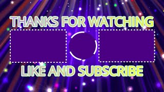Free Outro Template Light Rays Falling