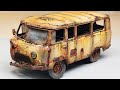 Restoration Old Bus UAZ 452 | Restoring and tuning rusty soviet car