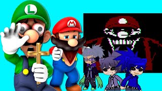 XenoStake and Hamhus ft. Vriex react to Mario Plays Mario.exe ft. Luigi