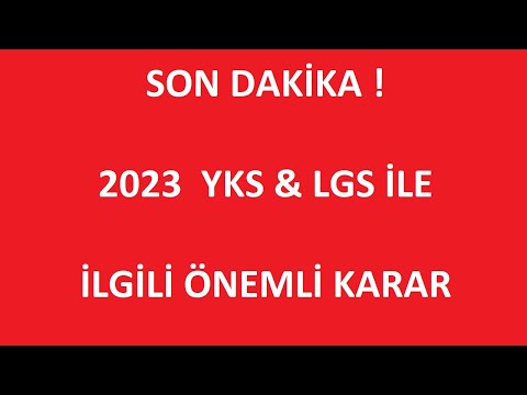 SON DAKİKA! YKS & LGS AÇIKLAMASI : 2.DÖNEM KONULARI SINAVDA ÇIKMAYACAK!