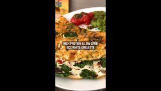 High Protein & Low Carb Egg White Omelette