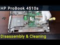 How to disassemble and clean laptop HP ProBook 4510s