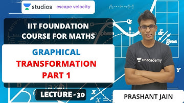 L30: Graphical Transformation Part -1 | IIT Foundation Course for Maths | Prashant Jain