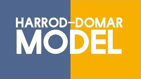 Harrod–Domar model
