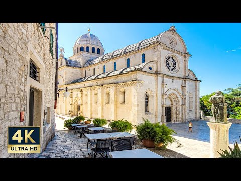 Sibenik Croatia 🇭🇷 4K Walking Tour 2023