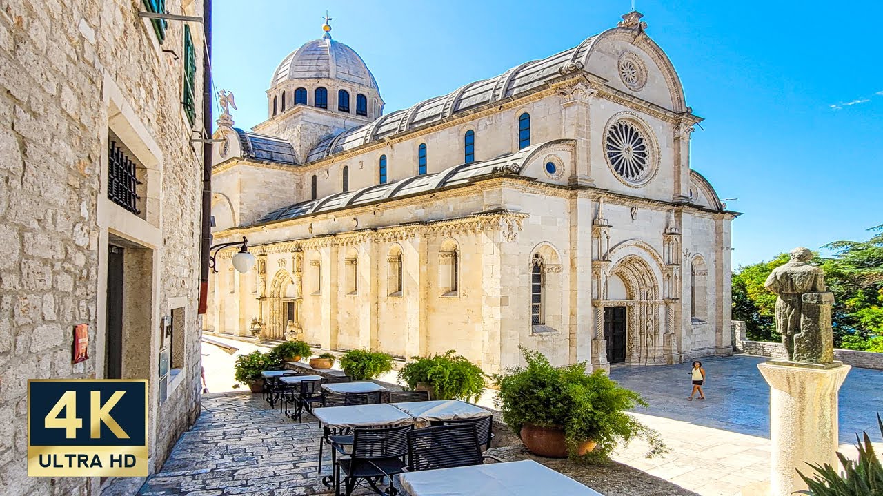 Sibenik Croatia 🇭🇷 4K Walking Tour 2023