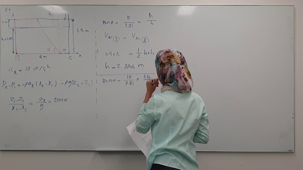 Pressure at linearly accelerating containers