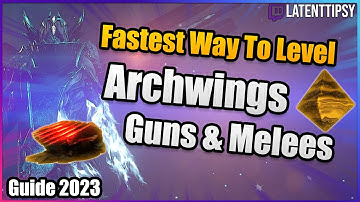Warframe Fastest Way to level Archwing, Guns & Melees (Free Affinity Blessing) | Beginner Guide