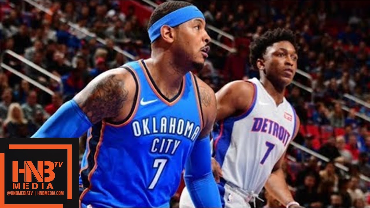 Oklahoma City Thunder vs Detroit Pistons Full Game Highlights / Jan 27