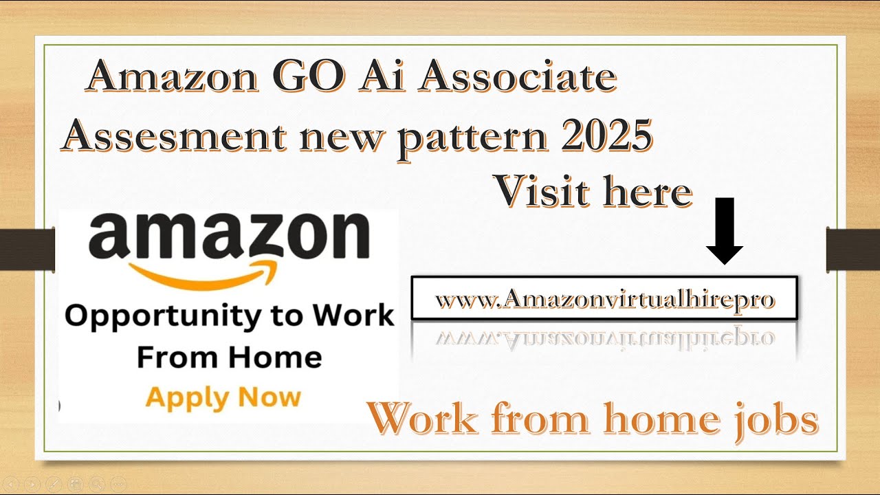 GO AI Assessment new pattern 2025 Amazon | Amazon Go Ai New pattern |Amazon Work from Home jobs
