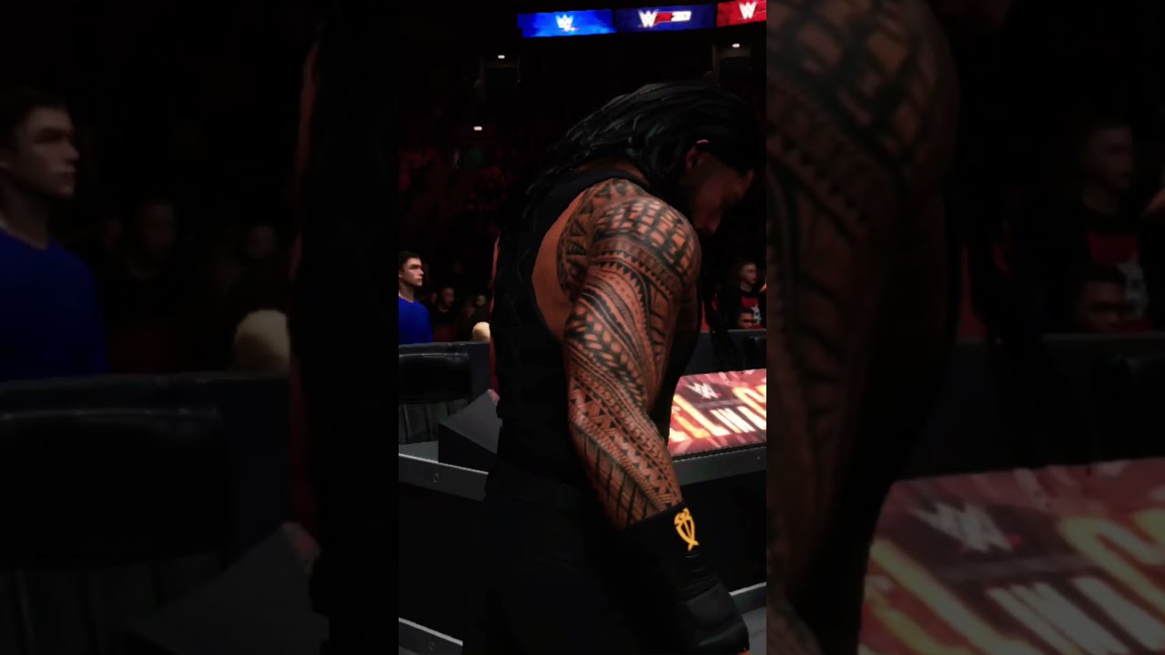 WWE ROMAN REIGNS BASEMENT DROP KICK!!!