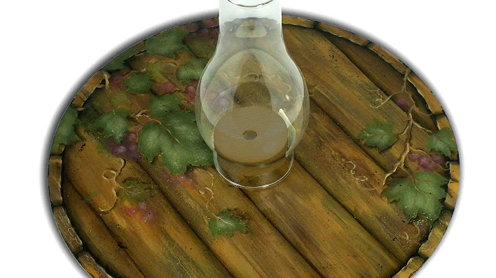 Grape Cask Lazy Susan Tole and Decorative Painting...