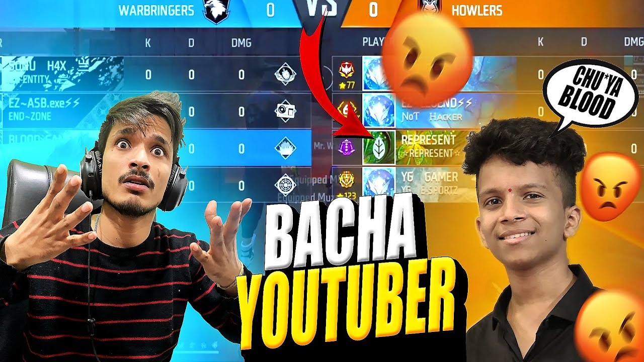 Bachu Gamer BACHA Youtuber 👿 Abused His Teammates After Loosing a Game || BLOOD X ...