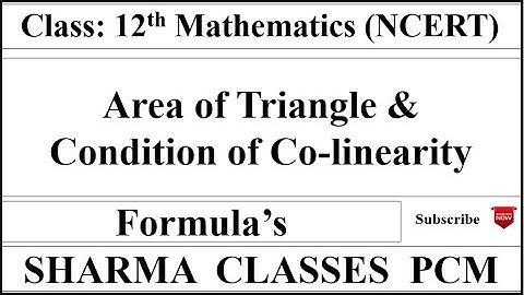 Area of Triangles & Equation of straight line using Determinant |CBSE 12 Maths|
