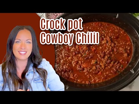 Easy Crock pot Cowboy Chili Recipe - The Best Crockpot Chili!