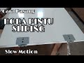 CARA PASANG RODA PINTU GESER - RODA PINTU SLIDING SLOW MOTION HUBEN SD 452