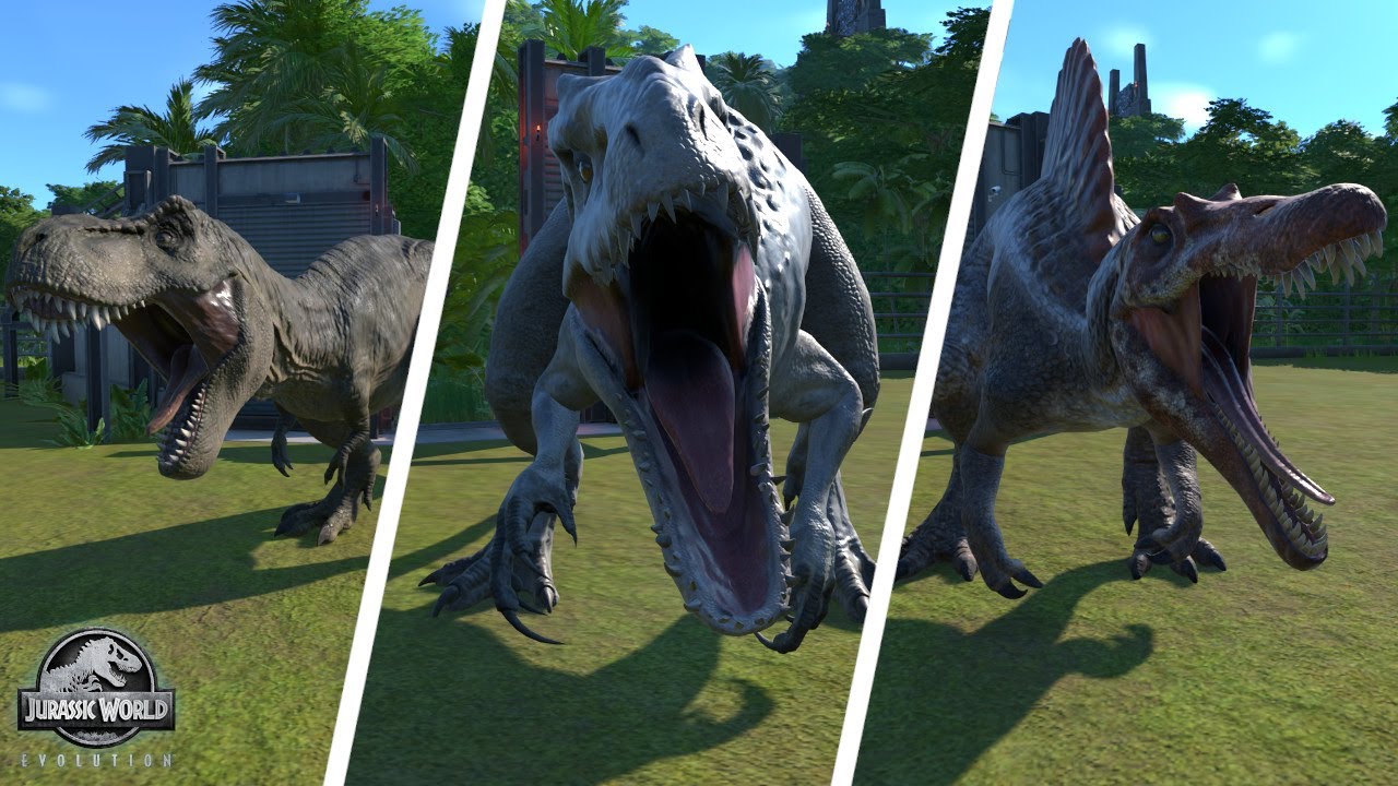 Dinosaurs Fighting I-Rex, T-Rex, I-Raptor, Scorpio - Jurassic World ...