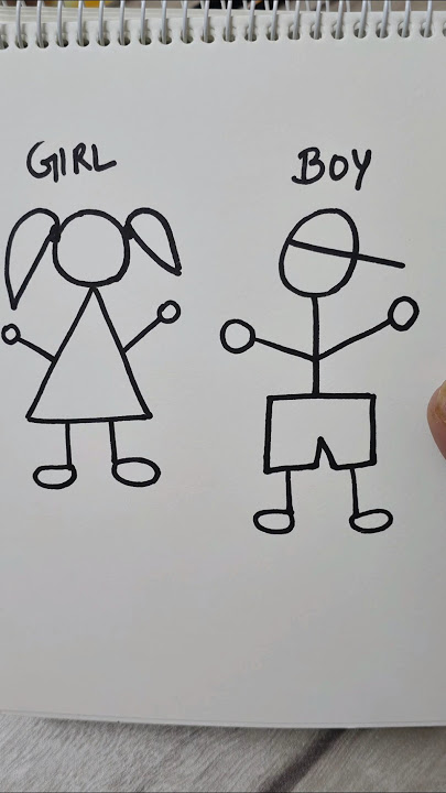 How to draw girl and boy#ytshorts#drawing#viral#shortvideo