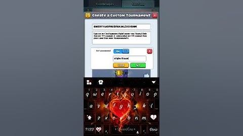 Tournament- passvord