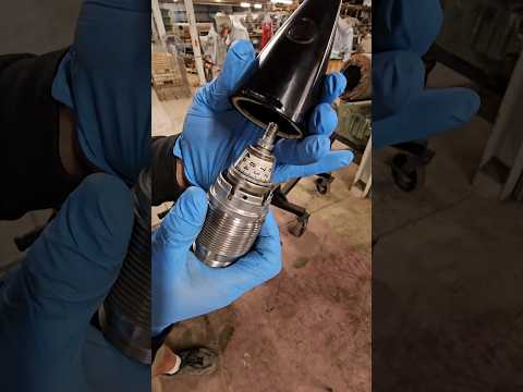 U.S. Army M577 DETONATOR fuze removal from 203mm / 8-inch SUBMUNITION Shell #military #bullet #tech