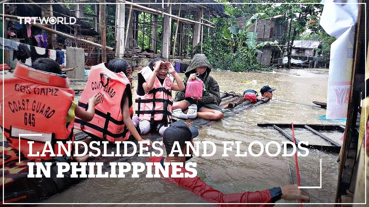 At least 25 killed and 13,000 displaced by landslides, flooding in Philippines