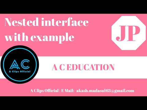 Nested interface with example | Java Programming | A C EDUCATION #8