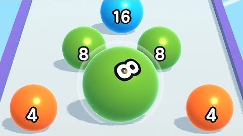 ball run 2048 gameplay walkthrough/android iOS New updated levels 39-41