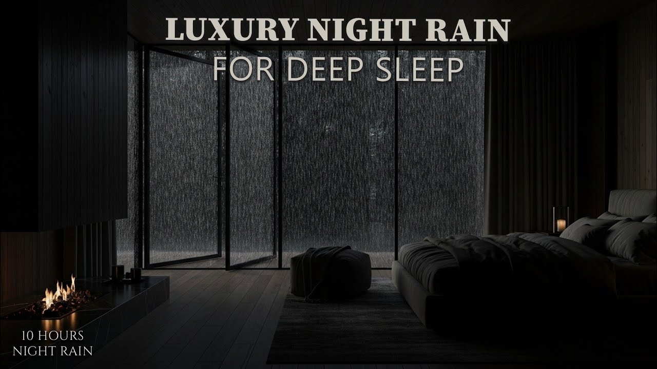 10 Hours of Relaxing Rain Sounds for Sleeping, Studying, Anxiety Relief & Calm Mind
