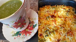 كراطان البروكولي والقمرون +وصفة تنحيف وتصفية الجسم بالمعدنوس(Détox) Gratin au brocoli et au crevette