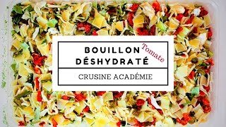 Déshydratation : soupe et bouillon de légumes crus - Crusine Gourmande