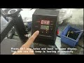 How to set temp & time in double display controller of heat press machine