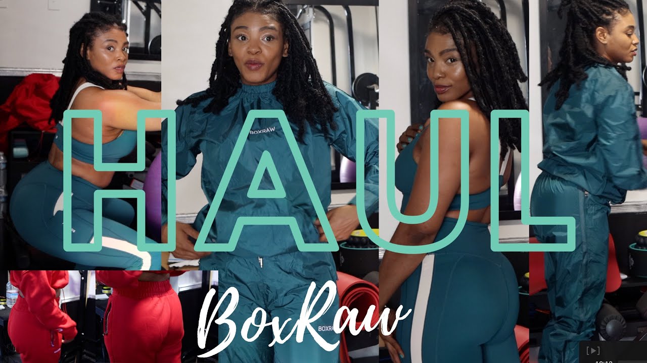 UNBOXING REVIEW BOX RAW  WOMENS MEDIUM SAUNA SUIT / SWEAT SUIT / LEGGINGS SETS