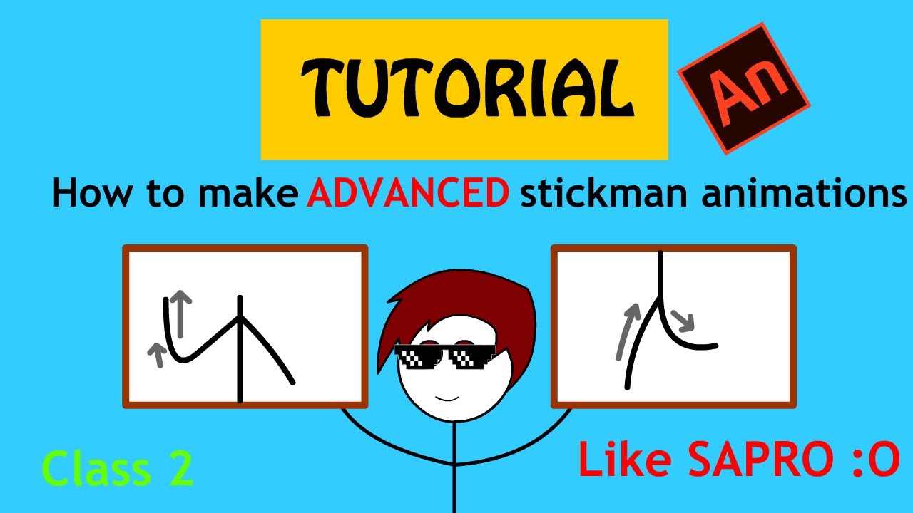 Stick Man Animation Using Python How to make advanced stickman animations - YouTube