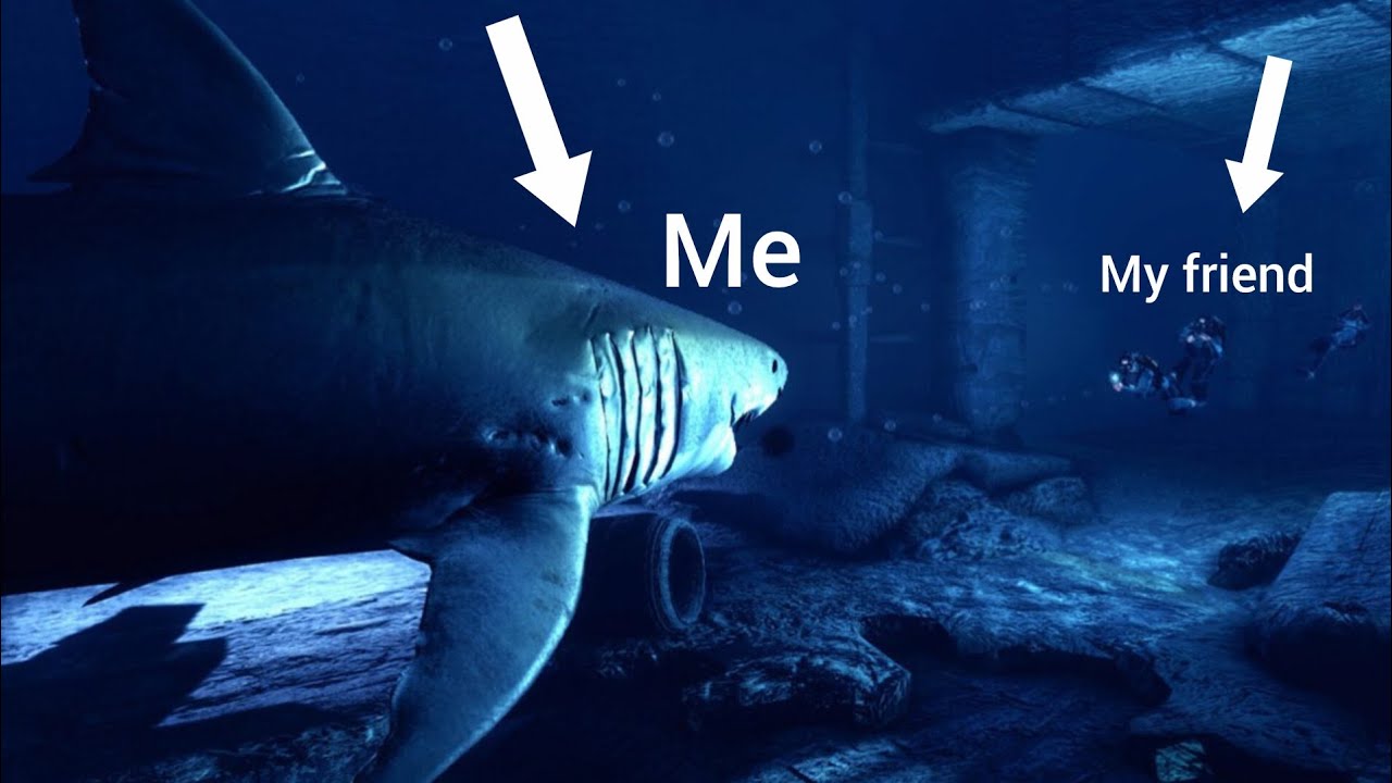 ME AND MY FRIEND TERRORIZE EACH OTHER AS SHARKS!!! - Depth
