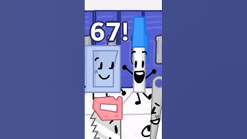 SIX SEVEN 🗣🗣🔥🔥🔥 #bfdi #bfb #tpot #sixseven