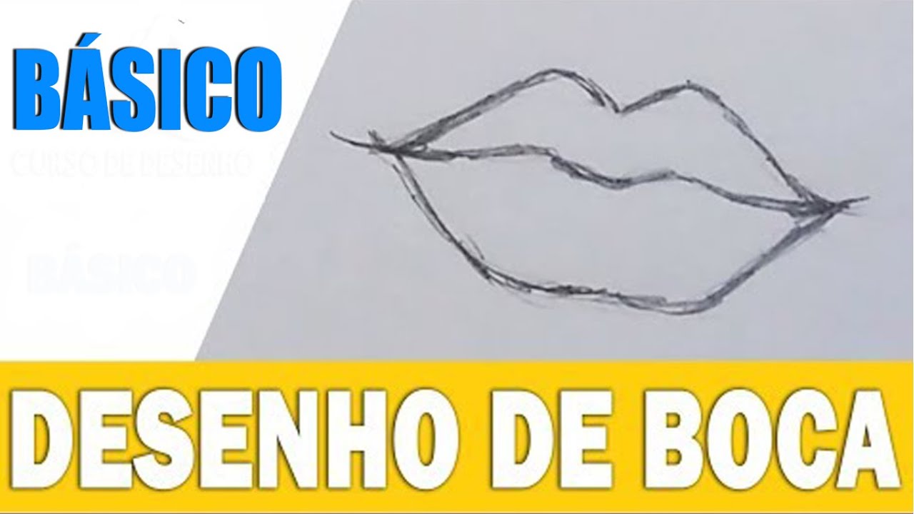 Como desenhar boca em 11 passos - tutorial rápido e fácil