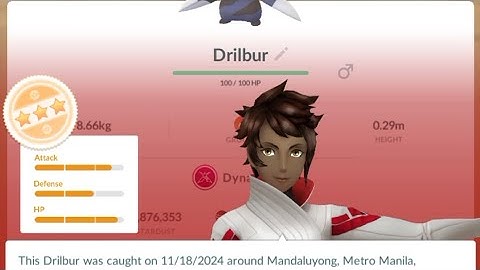 PoGo - 2of2 Drilbur Max Monday - Got 3-star IV at last 😍#pogo #maxmonday #dynamax #drilbur