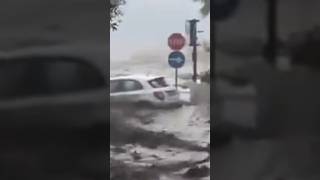 Nature&#39;s fury has fallen on Europe! Severe flood and storm in Calabria, Italy