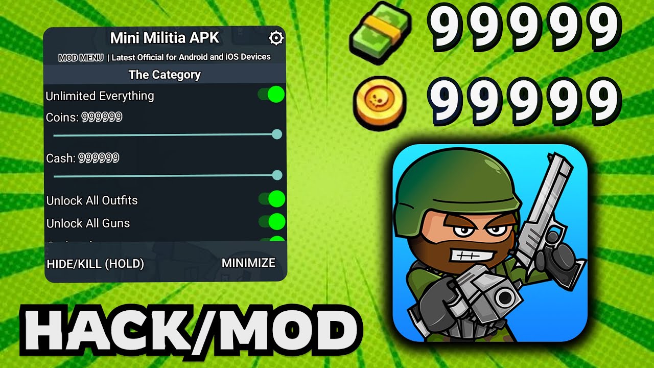 Mini Militia Hack Mod APK 2026 – Unlimited Ammo & Health on iOS/Android