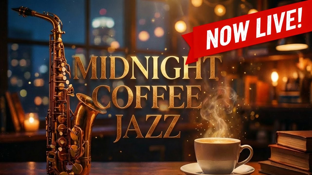 🔴 LIVE | Luxury Jazz Café ☕🎷 Smooth Saxophone Music for Focus, Relax & Late Night
