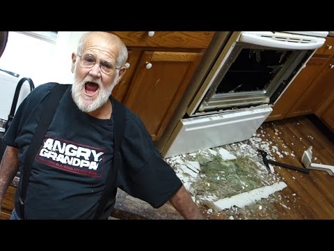 ANGRY GRANDPA DESTROYS KITCHEN!!