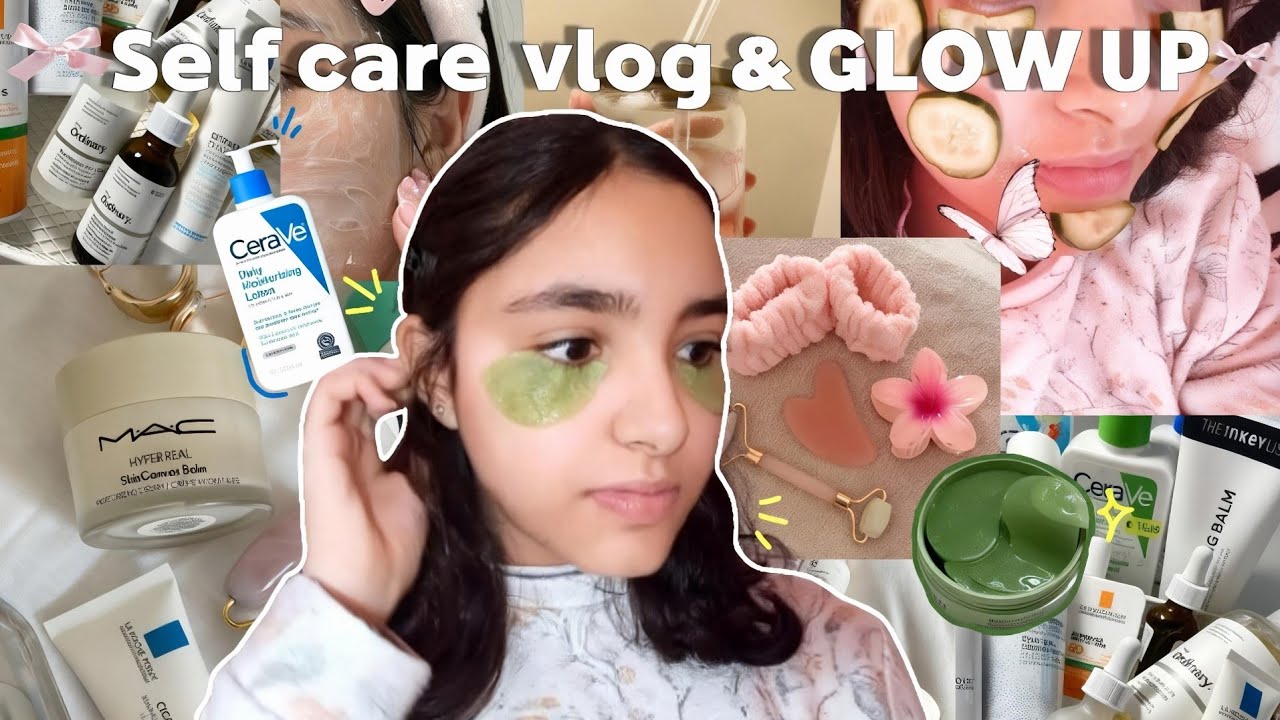 self care VLOG💅 -GLOW UP-اجو نتهلاو فراسنا🌺(mask✨️/skin care 🎀/...)