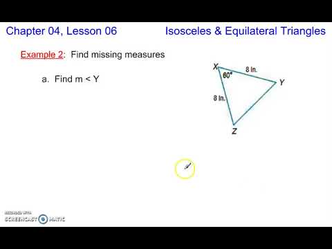 Geometry 4-6 Isosceles Equilateral Triangles