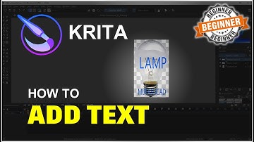 Krita How To Add Text Tutorial